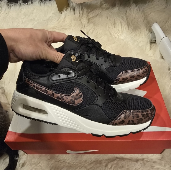 Nike women's sneakers size 7.5 air max sc black leopard - Picture 5 of 8